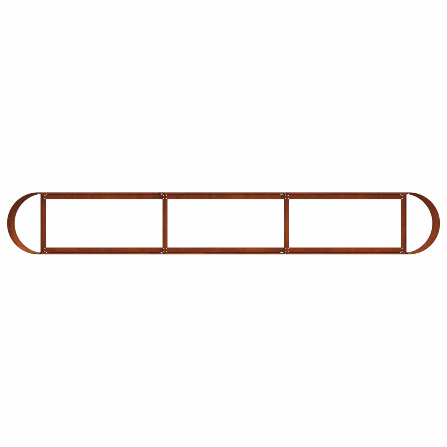 vidaXL Raised Garden Bed Weathering Steel 280 x 40x 40 cm