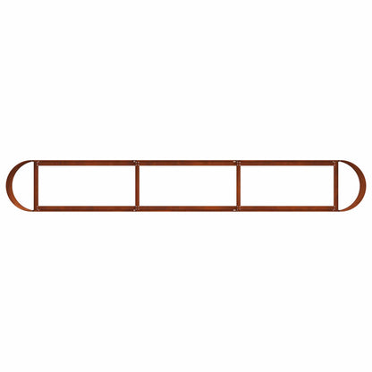 vidaXL Raised Garden Bed Weathering Steel 280 x 40x 40 cm