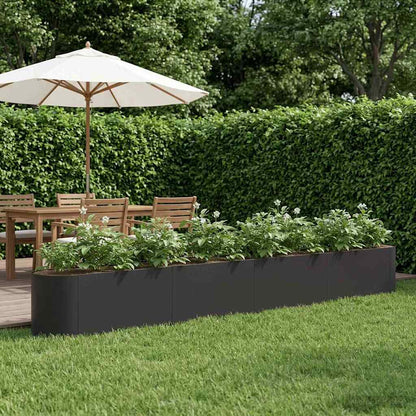 vidaXL Raised Garden Bed Black 360 x 40x 40 cm
