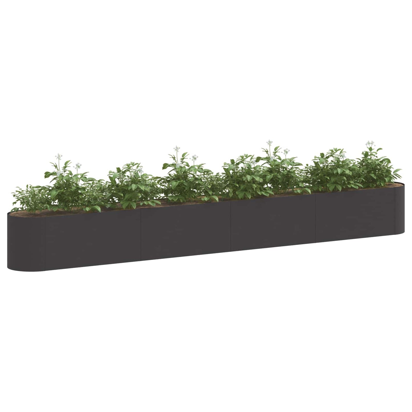 vidaXL Raised Garden Bed Black 360 x 40x 40 cm