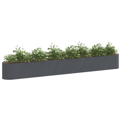 vidaXL Raised Garden Bed Anthracite 360 x 40x 40 cm