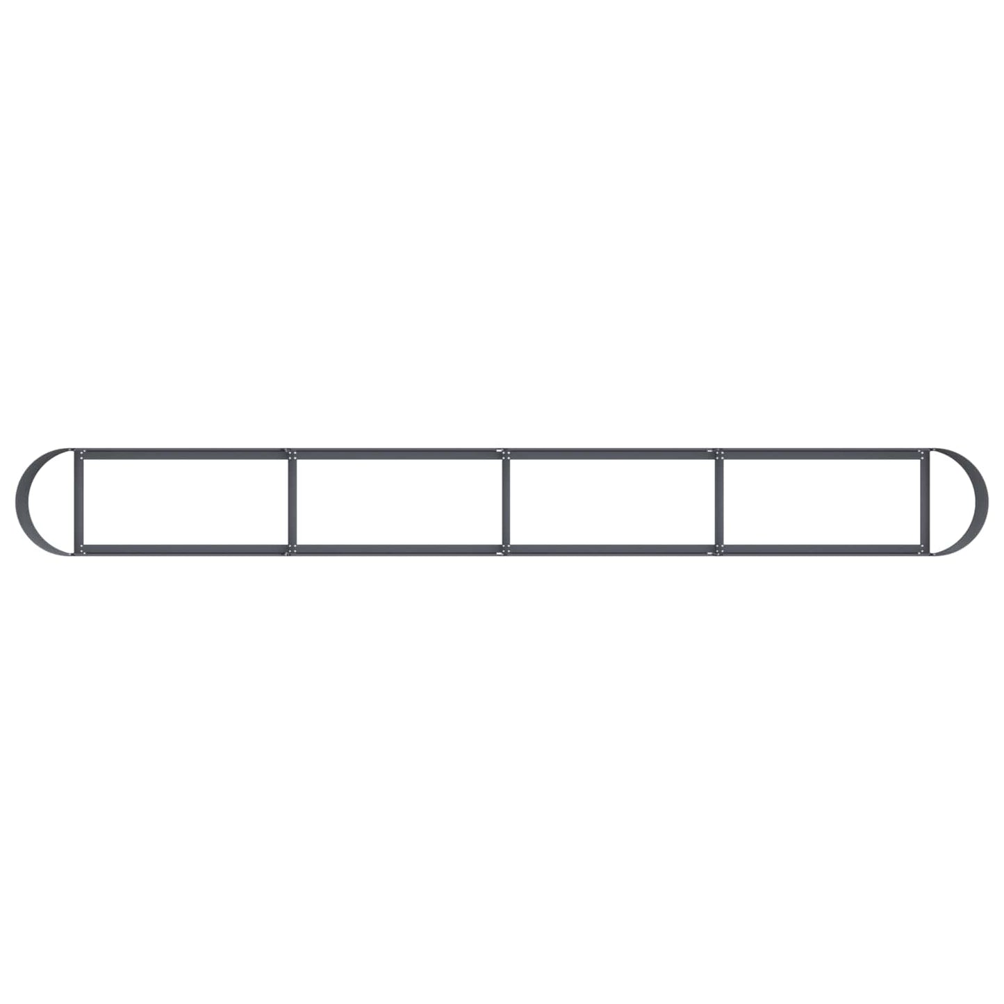 vidaXL Raised Garden Bed Anthracite 360 x 40x 40 cm