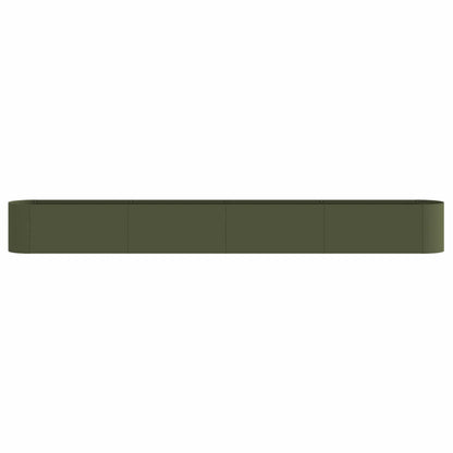 vidaXL Raised Garden Bed Olive Green 360 x 40x 40 cm