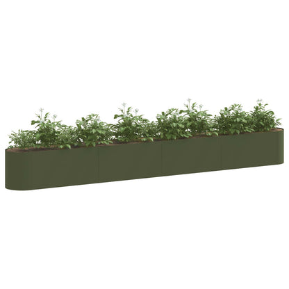 vidaXL Raised Garden Bed Olive Green 360 x 40x 40 cm