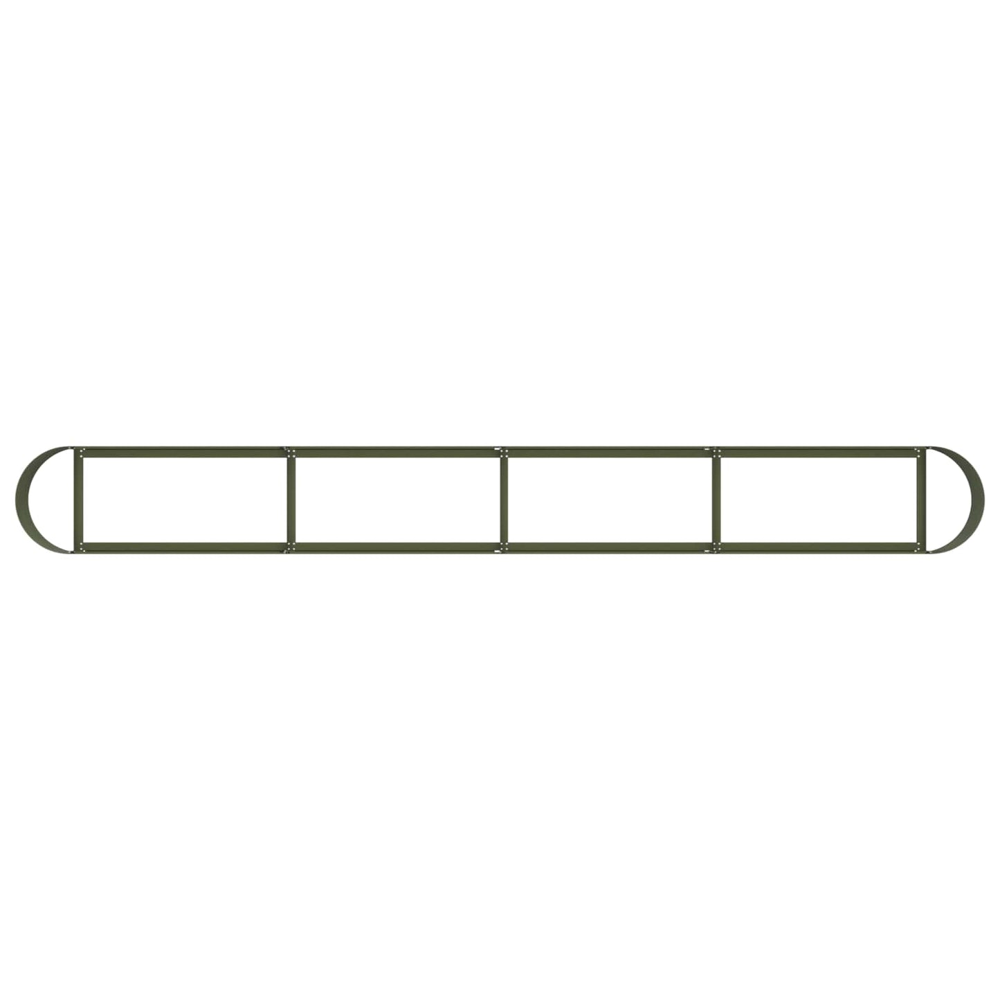 vidaXL Raised Garden Bed Olive Green 360 x 40x 40 cm
