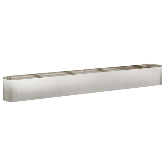 vidaXL Raised Garden Bed Stainless Steel 360 x 40x 40 cm