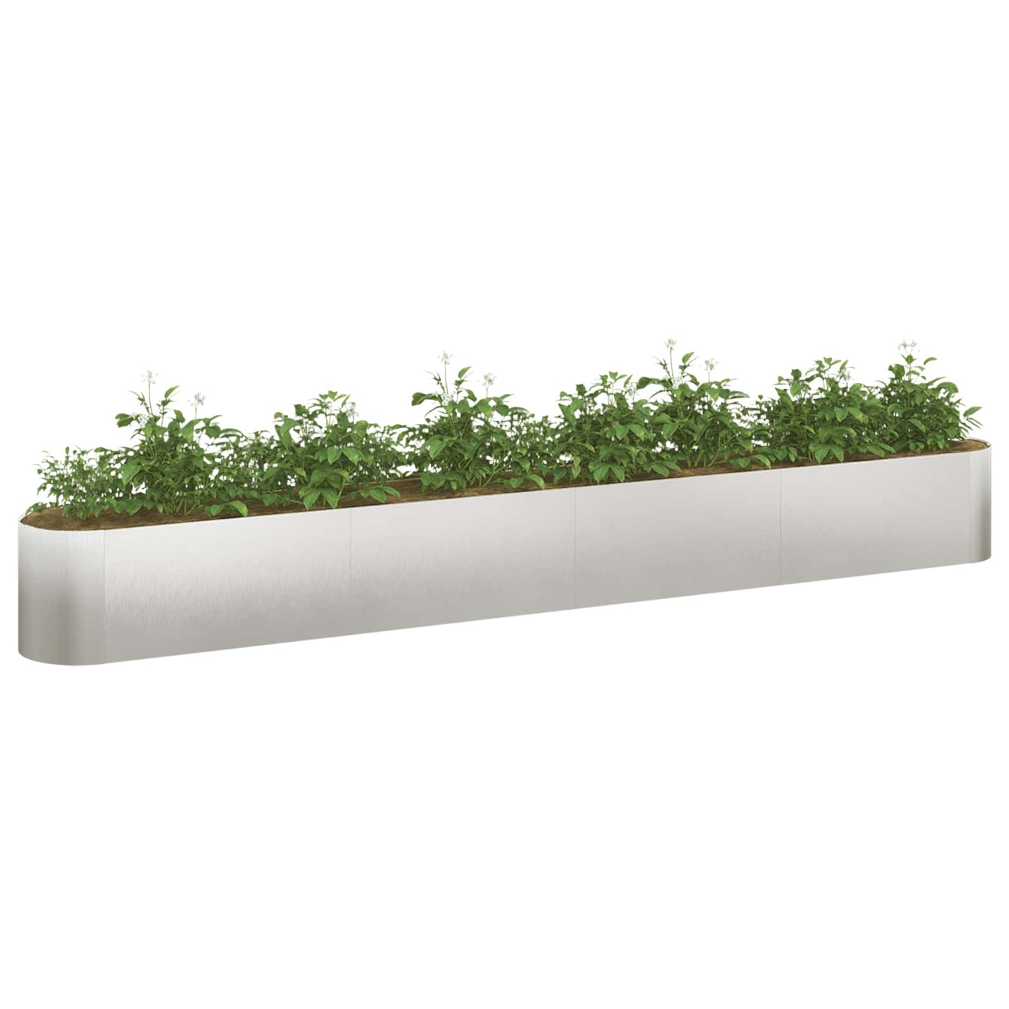 vidaXL Raised Garden Bed Stainless Steel 360 x 40x 40 cm