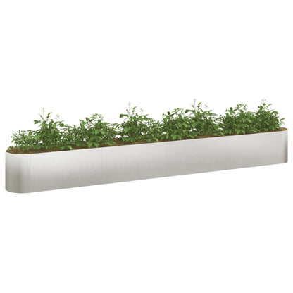 vidaXL Raised Garden Bed Stainless Steel 360 x 40x 40 cm