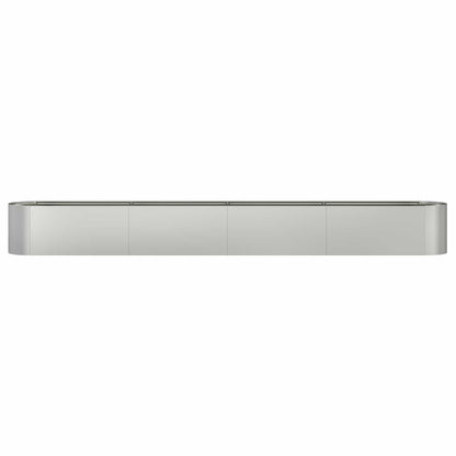 vidaXL Raised Garden Bed Galvanised Steel 360 x 40x 40 cm