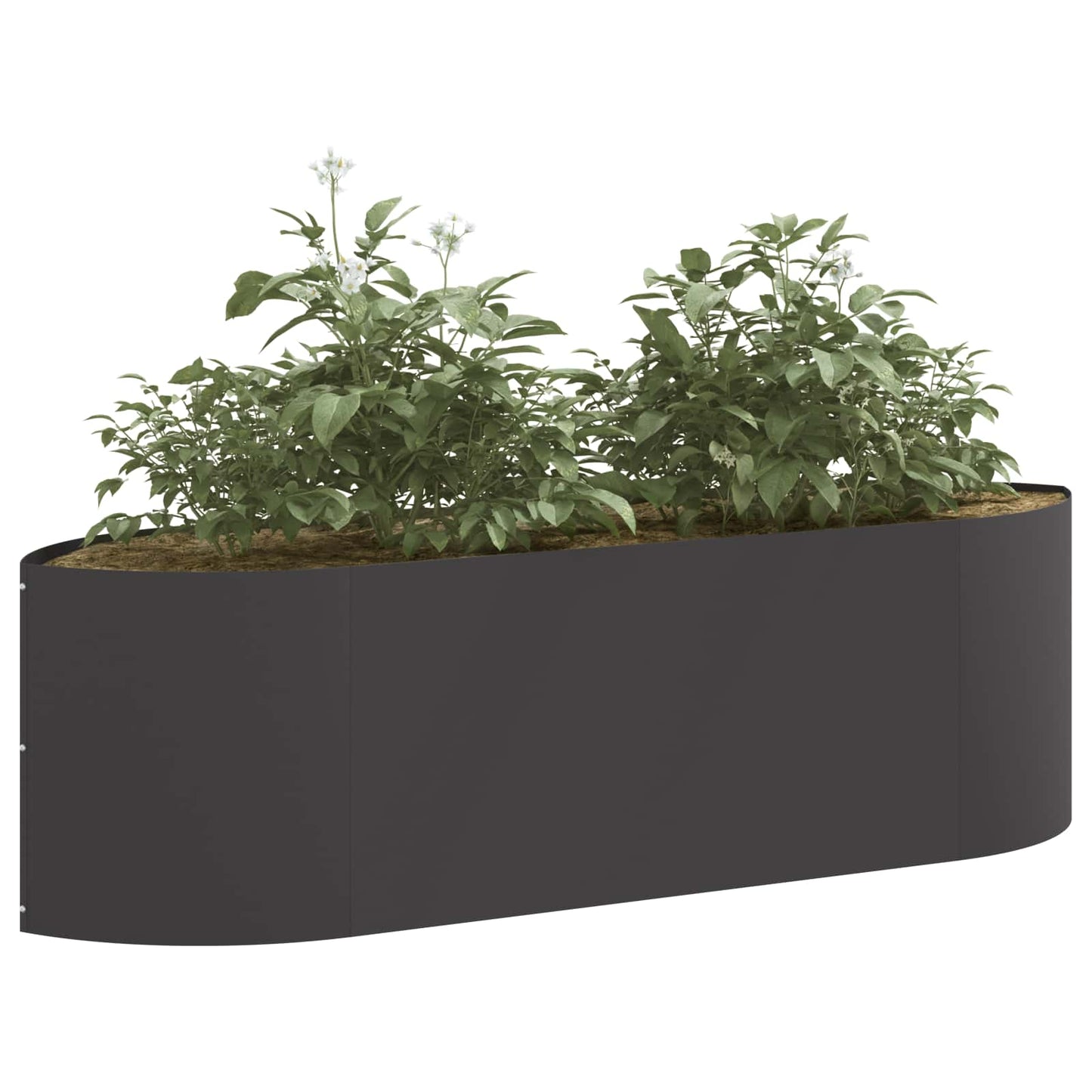 vidaXL Raised Garden Bed Black 140 x 40x 40 cm Steel