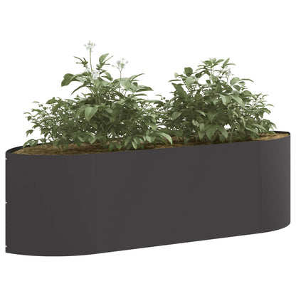 vidaXL Raised Garden Bed Black 140 x 40x 40 cm Steel