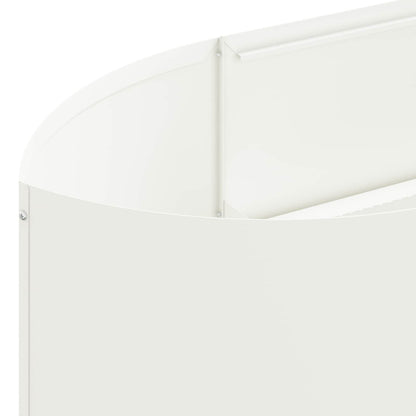 vidaXL Raised Garden Bed White 140 x 40x 40 cm Steel