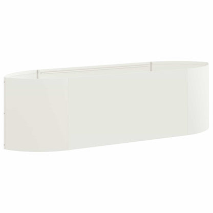 vidaXL Raised Garden Bed White 140 x 40x 40 cm Steel