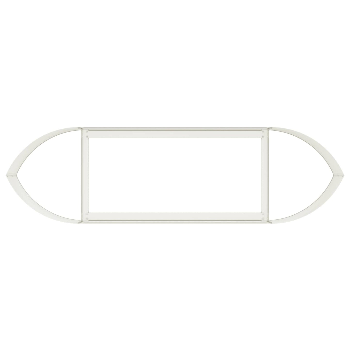 vidaXL Raised Garden Bed White 140 x 40x 40 cm Steel