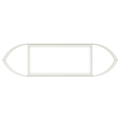 vidaXL Raised Garden Bed White 140 x 40x 40 cm Steel