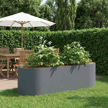vidaXL Raised Garden Bed Anthracite 140 x 40x 40 cm Steel
