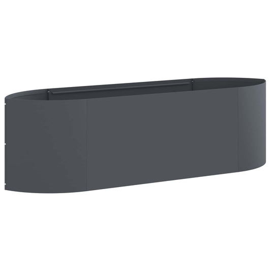 vidaXL Raised Garden Bed Anthracite 140 x 40x 40 cm Steel