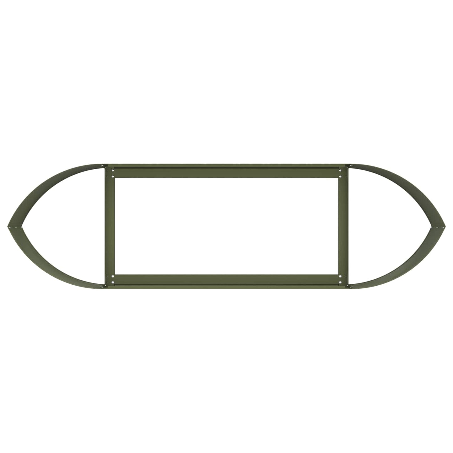 vidaXL Raised Garden Bed Olive Green 140 x 40x 40 cm Steel