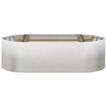 vidaXL Raised Garden Bed Stainless Steel 140 x 40x 40 cm Steel