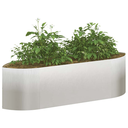 vidaXL Raised Garden Bed Stainless Steel 140 x 40x 40 cm Steel