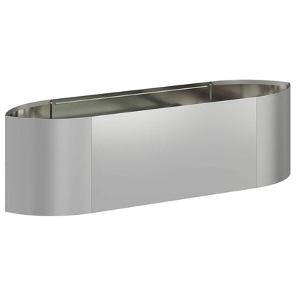 vidaXL Raised Garden Bed Galvanised Steel 140 x 40x 40 cm Steel