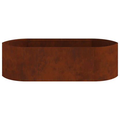 vidaXL Raised Garden Bed Weathering Steel 140 x 40x 40 cm Steel