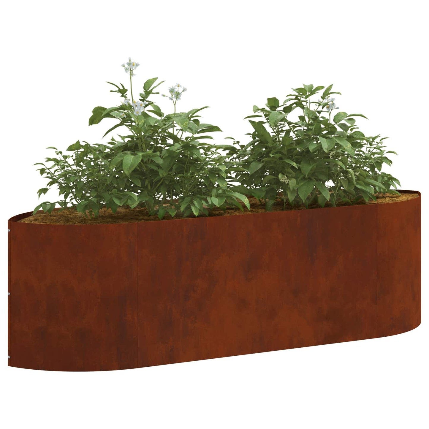 vidaXL Raised Garden Bed Weathering Steel 140 x 40x 40 cm Steel