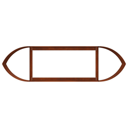 vidaXL Raised Garden Bed Weathering Steel 140 x 40x 40 cm Steel