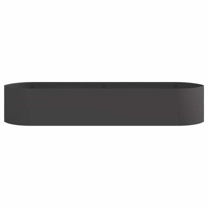 vidaXL Raised Garden Bed Black 220 x 40x 40 cm Steel