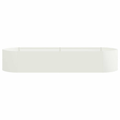 vidaXL Raised Garden Bed White 220 x 40x 40 cm Steel
