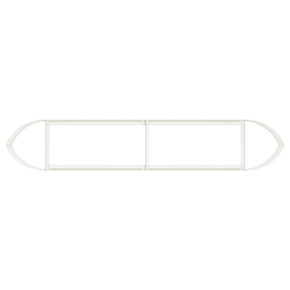 vidaXL Raised Garden Bed White 220 x 40x 40 cm Steel