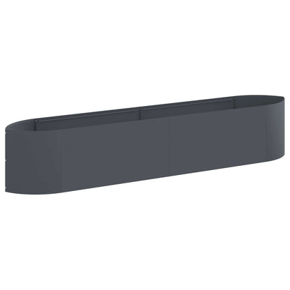 vidaXL Raised Garden Bed Anthracite 220 x 40x 40 cm Steel