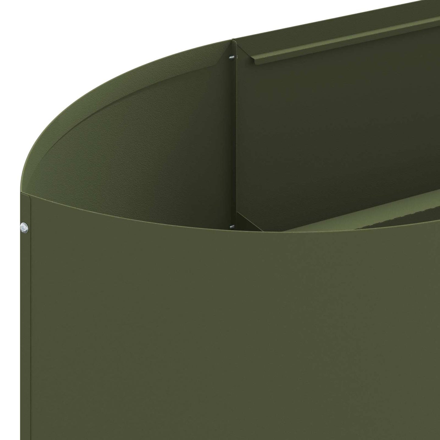 vidaXL Raised Garden Bed Olive Green 220 x 40x 40 cm Steel