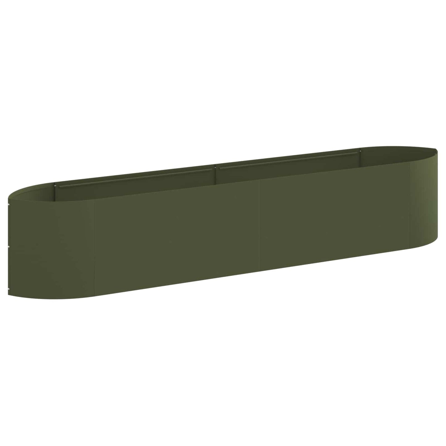 vidaXL Raised Garden Bed Olive Green 220 x 40x 40 cm Steel