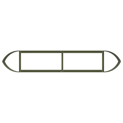 vidaXL Raised Garden Bed Olive Green 220 x 40x 40 cm Steel