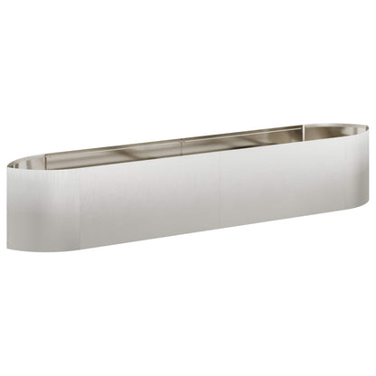 vidaXL Raised Garden Bed Stainless Steel 220 x 40x 40 cm Steel