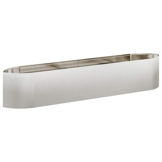 vidaXL Raised Garden Bed Stainless Steel 220 x 40x 40 cm Steel