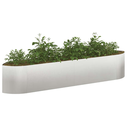 vidaXL Raised Garden Bed Stainless Steel 220 x 40x 40 cm Steel
