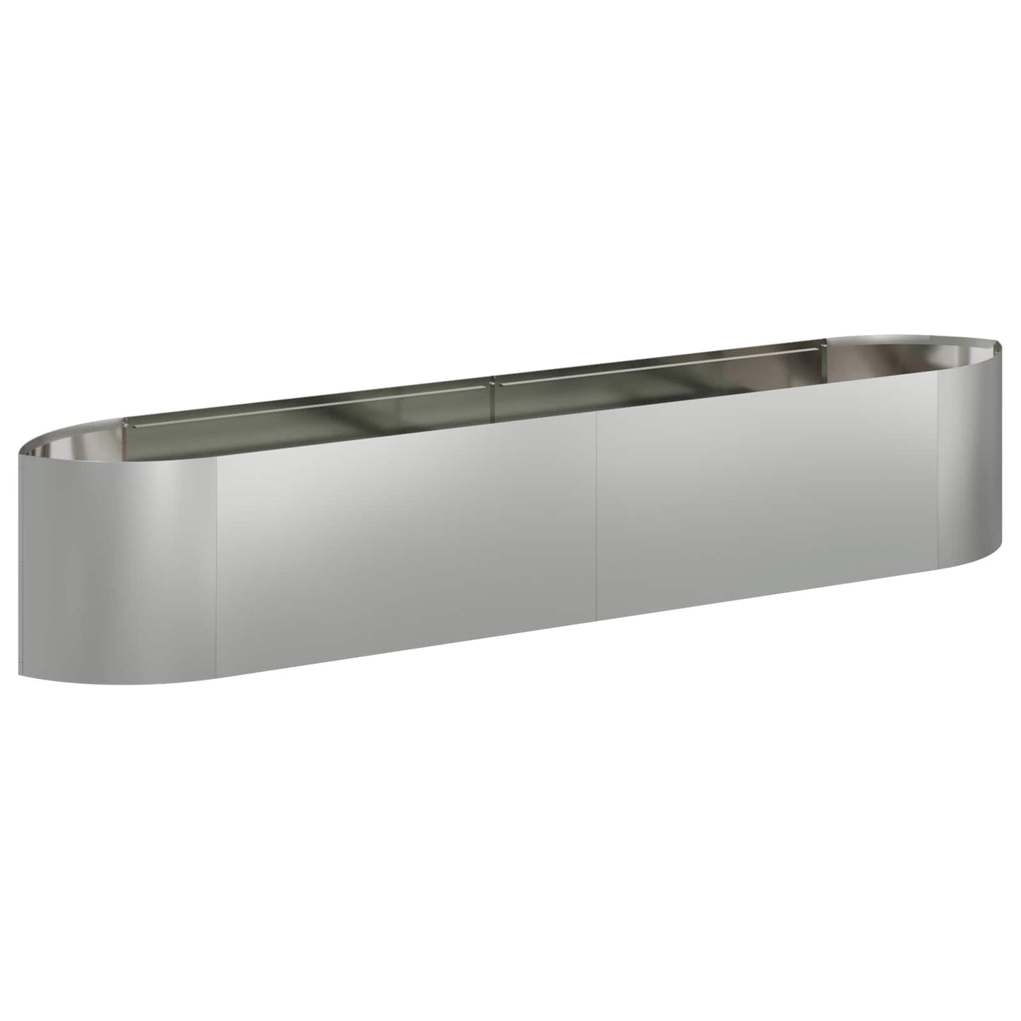 vidaXL Raised Garden Bed Galvanised Steel 220 x 40x 40 cm Steel