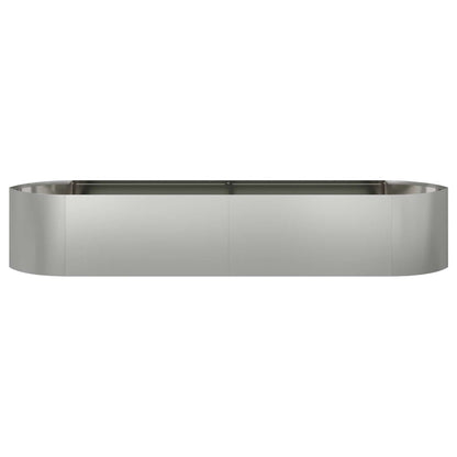 vidaXL Raised Garden Bed Galvanised Steel 220 x 40x 40 cm Steel