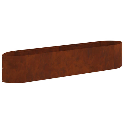 vidaXL Raised Garden Bed Weathering Steel 220 x 40x 40 cm Steel