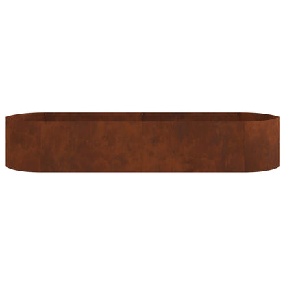 vidaXL Raised Garden Bed Weathering Steel 220 x 40x 40 cm Steel