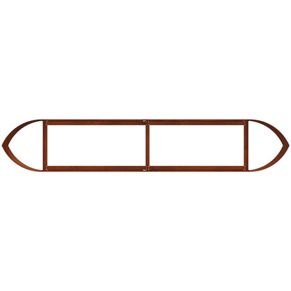 vidaXL Raised Garden Bed Weathering Steel 220 x 40x 40 cm Steel