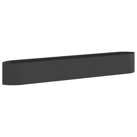 vidaXL Raised Garden Bed Black 300 x 40x 40 cm Steel