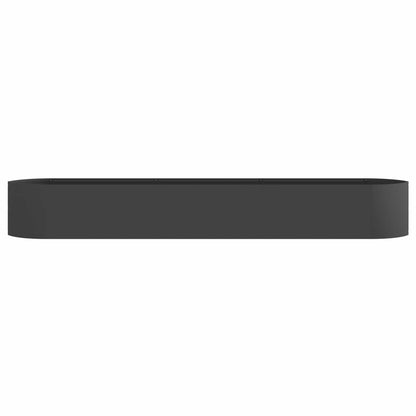 vidaXL Raised Garden Bed Black 300 x 40x 40 cm Steel