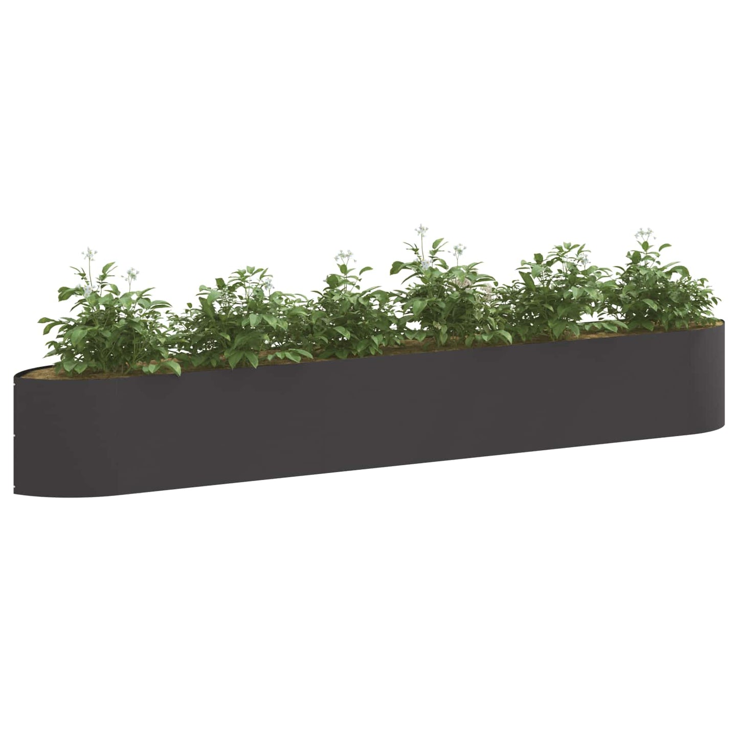 vidaXL Raised Garden Bed Black 300 x 40x 40 cm Steel