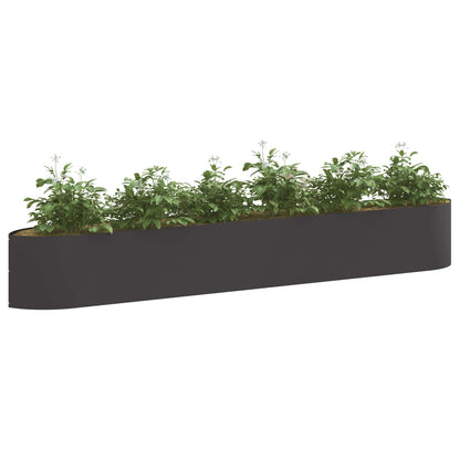 vidaXL Raised Garden Bed Black 300 x 40x 40 cm Steel