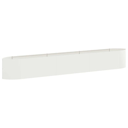 vidaXL Raised Garden Bed White 300 x 40x 40 cm Steel