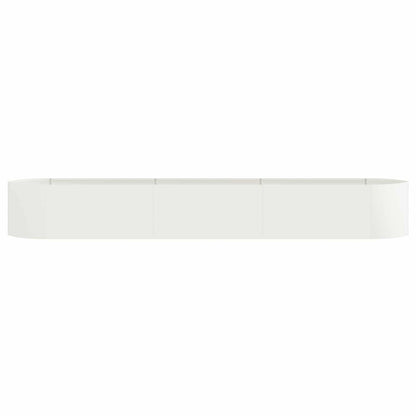 vidaXL Raised Garden Bed White 300 x 40x 40 cm Steel