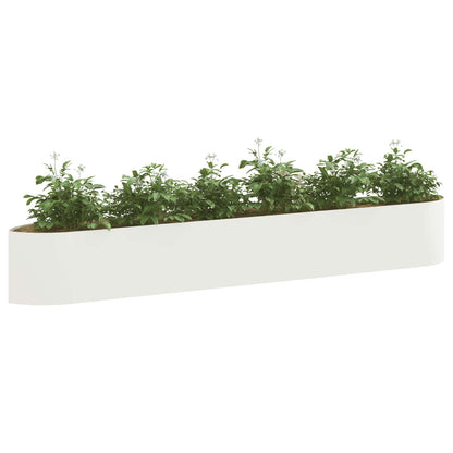 vidaXL Raised Garden Bed White 300 x 40x 40 cm Steel